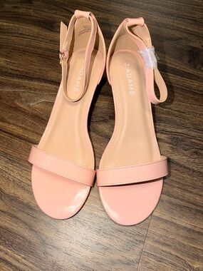 Adams Women's Blush Pink Ankle-Strap Sandals/wide on toes/NWOB